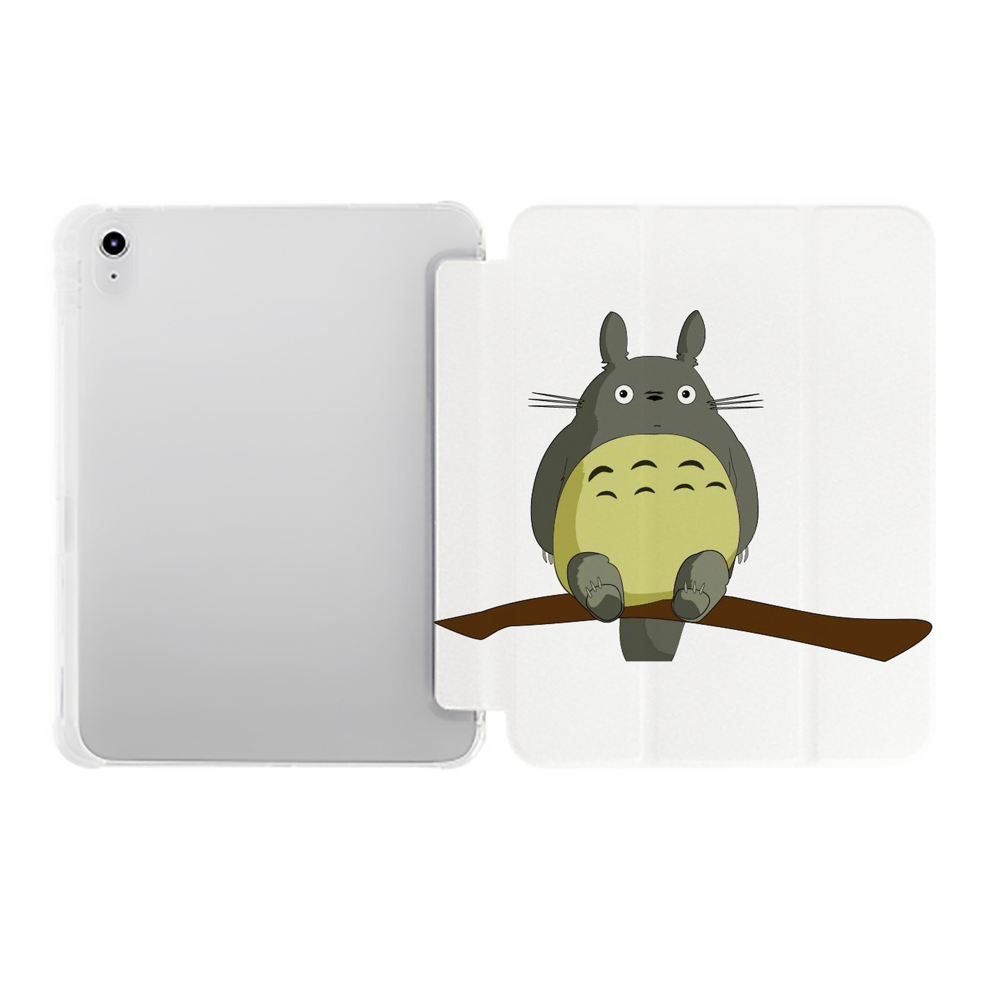 （画像用） となりのトトロ 草壁メイ 草壁サツキ My Neighbor Totoro Satsuki Kusakabe Mei Kusakabe IPad ケース ペン収納付き 三つ折りスタンド PUレザー×シリコン 対応機種9.5/10.5/10.9インチ
